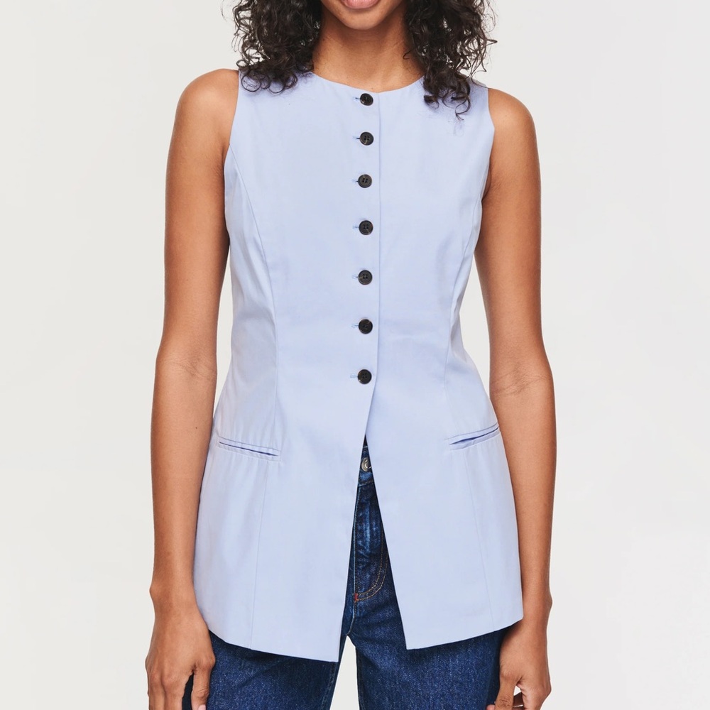 Aligne cotton poplin waistcoat
